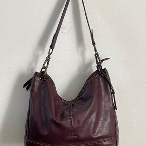 NEW Directions shoulder bag Dark purple leather bag Women's bags